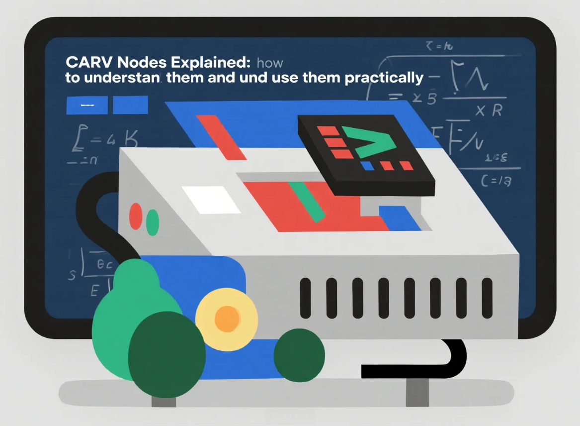 CARV Nodes Explained: How to Understand Them and Use Them Practically